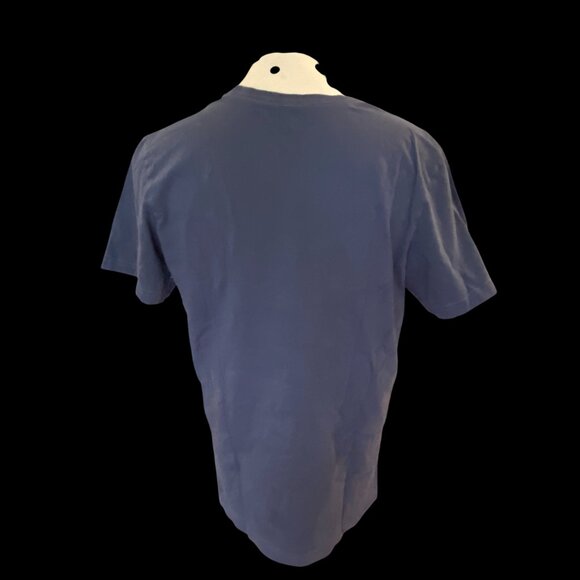 Life Is Good Graphic Tee T- Shirt Sz M Man & Dog Slate Blue - Picture 3 of 6